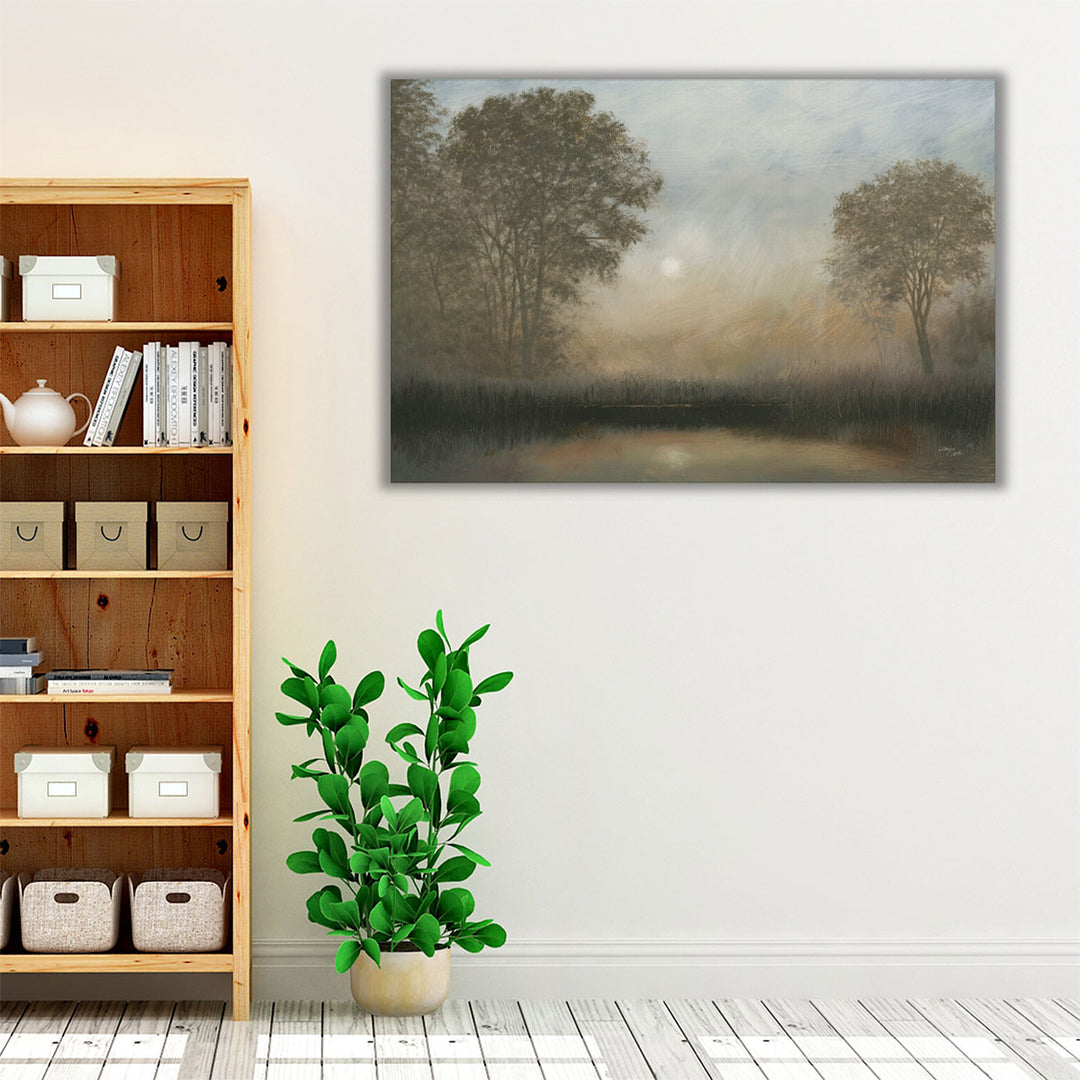 Moon At Dusk - Canvas Print Wall Art