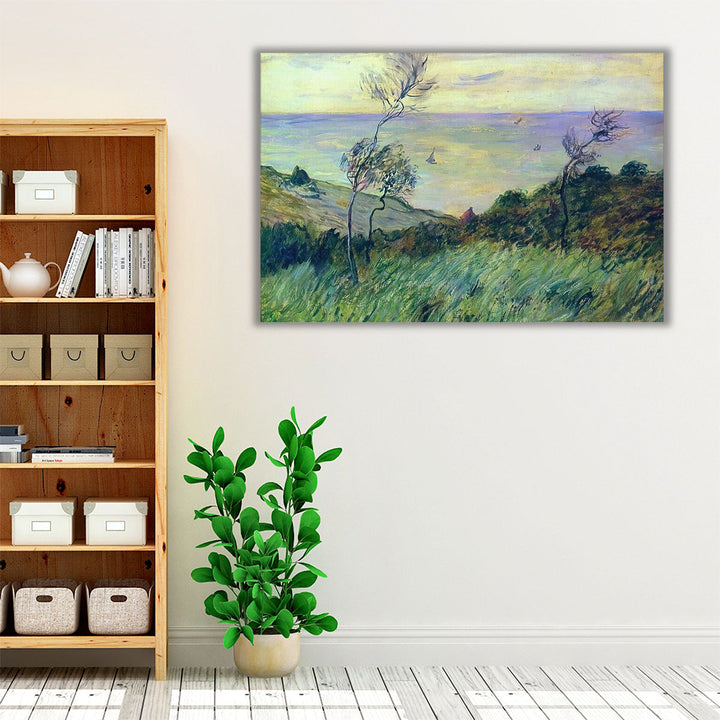 Cliffs of Varengeville, Gust of Wind, 1882 - Canvas Print Wall Art