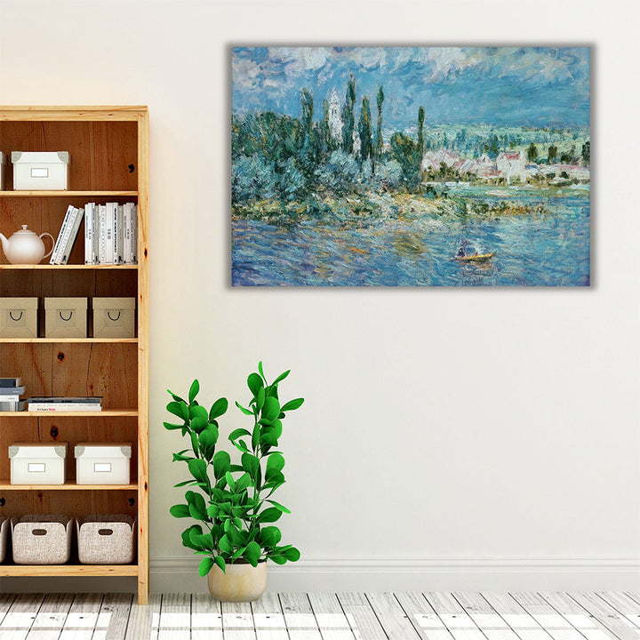 Landscape with Thunderstorm, Vetheuil, 1880 - Canvas Print Wall Art