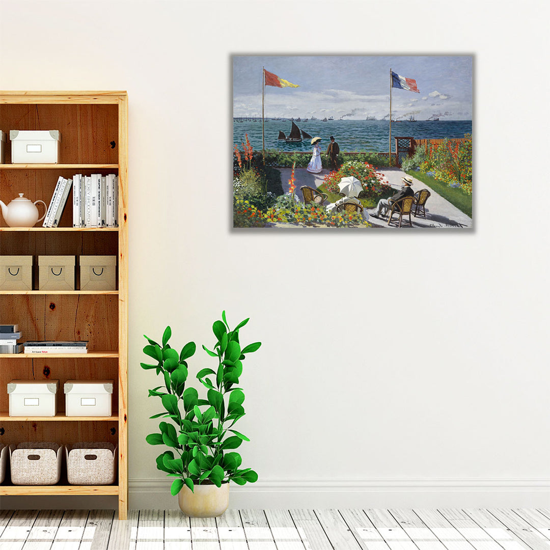 Garden at Sainte-Adresse - Canvas Print Wall Art