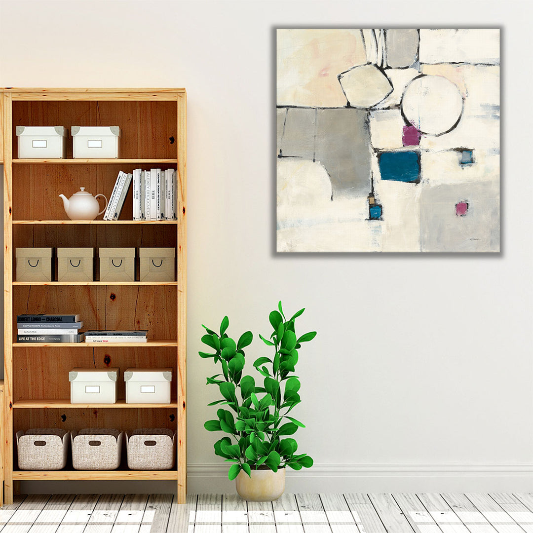 White Neutral Entryway Art – clean modern design with structure