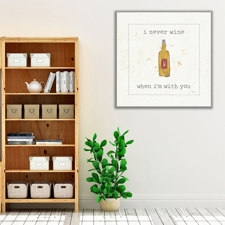 Kitchen Wrapped Canvas – humor typography design
