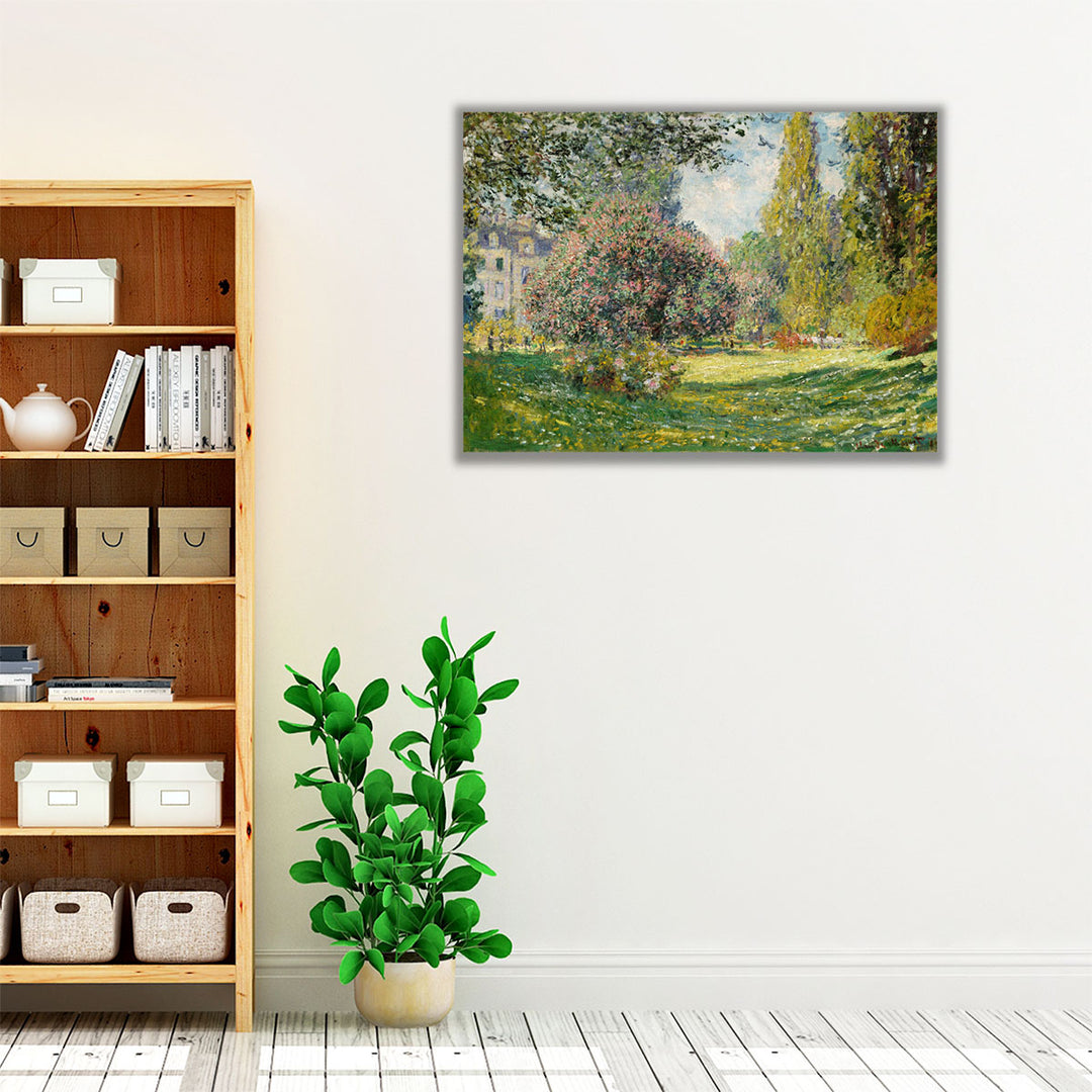 Landscape - The Parc Monceau, 1876 - Canvas Print Wall Art