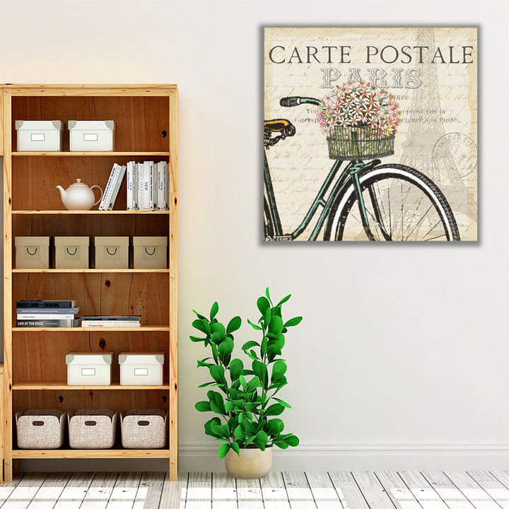 Sepia-toned living room wrapped canvas décor