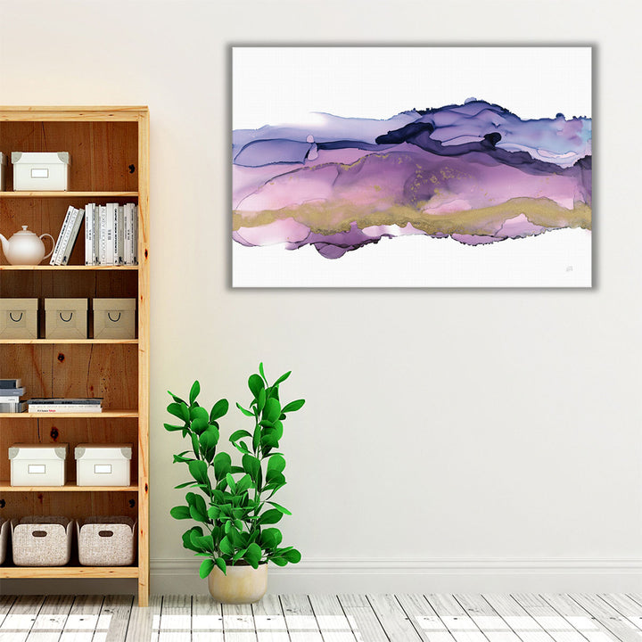 Purple Hallway Wall Art – coastal abstract watercolor décor