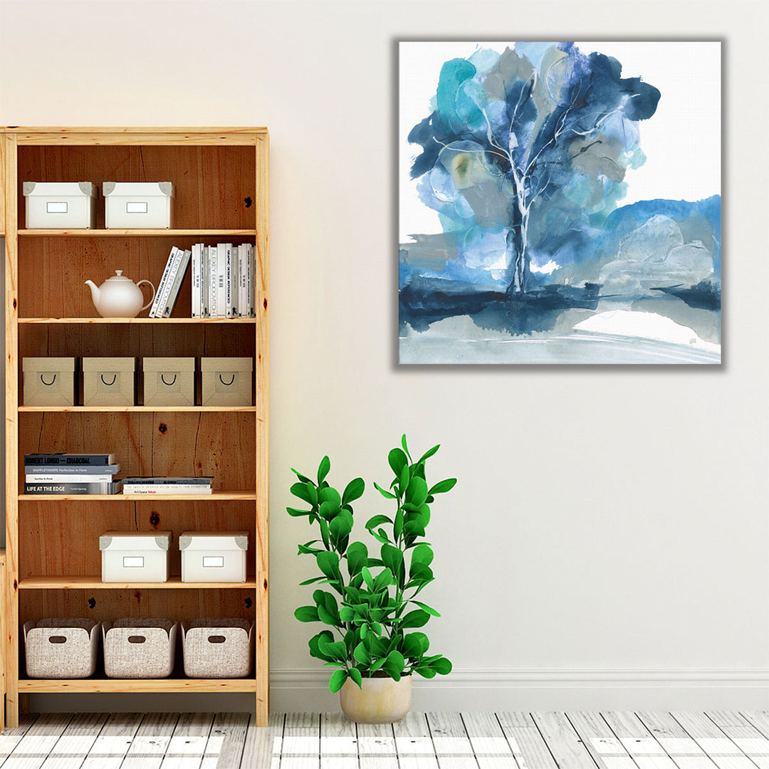 Blue Impasto II - Canvas Print Wall Art