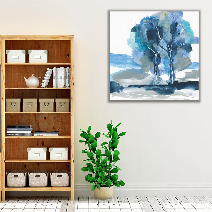 Blue Impasto III - Canvas Print Wall Art