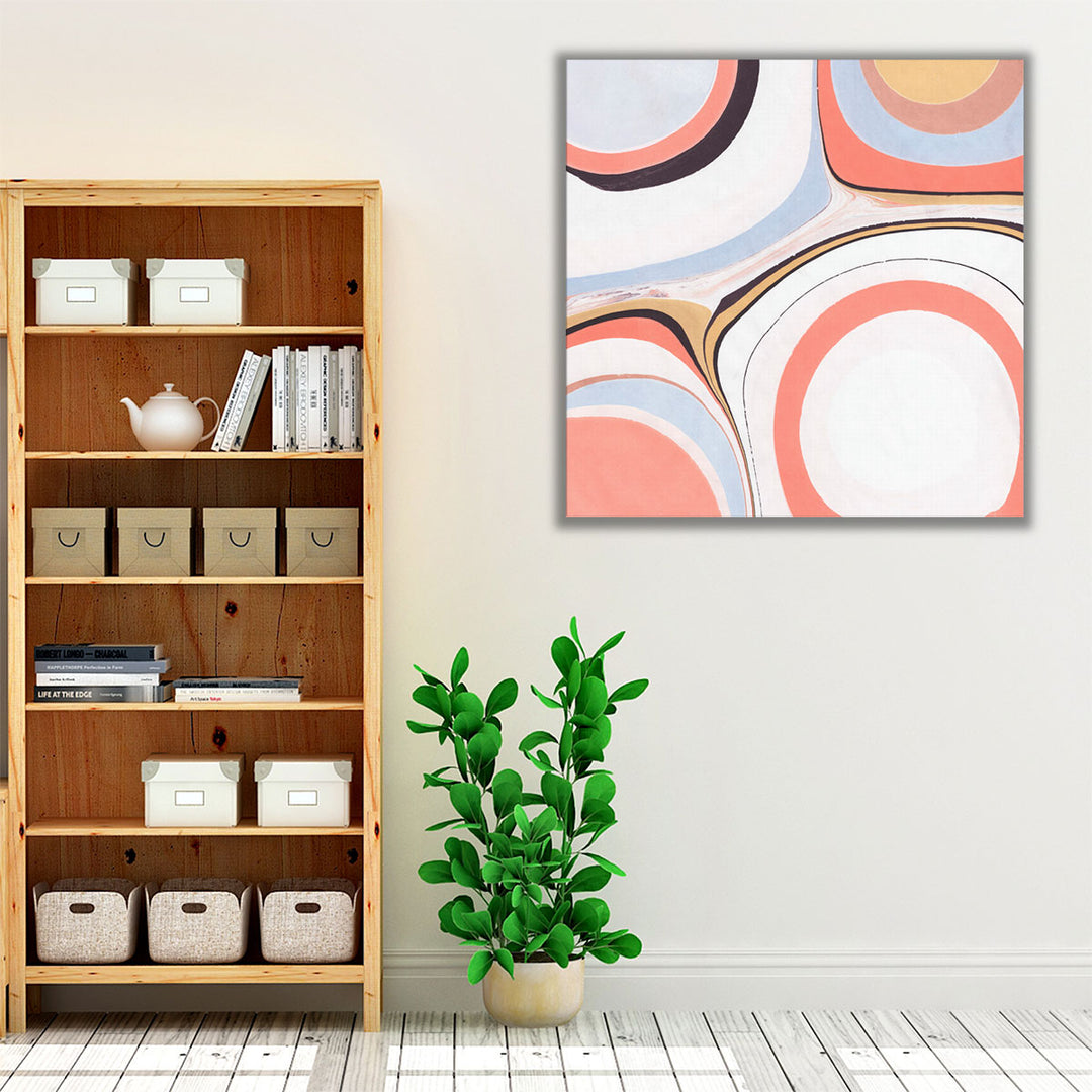 pink and white Abstract Wall Art