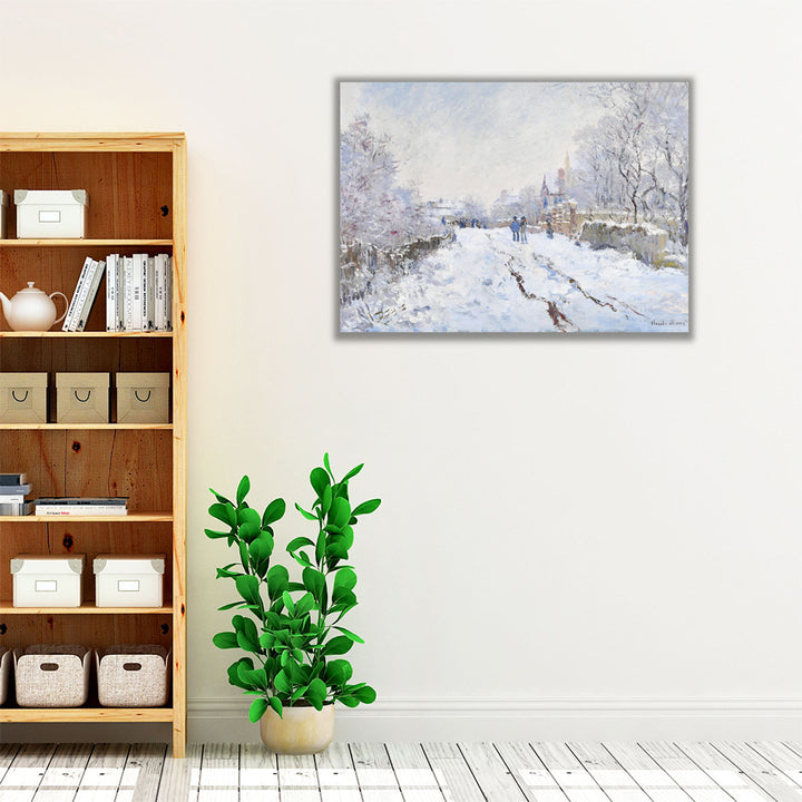 Snow at Argenteuil, 1874-1875 - Canvas Print Wall Art