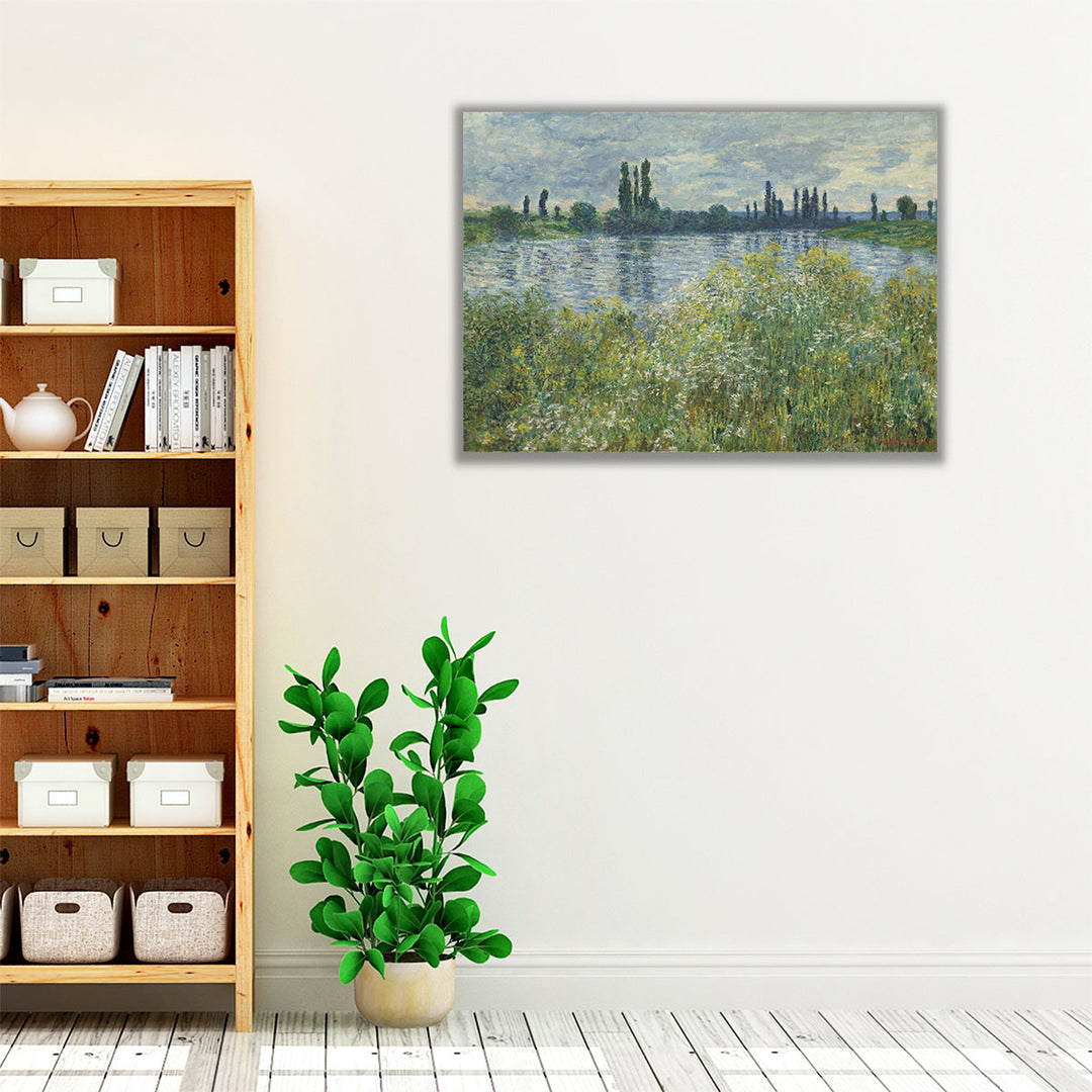 Banks of the Seine, Vetheuil, 1880 - Canvas Print Wall Art