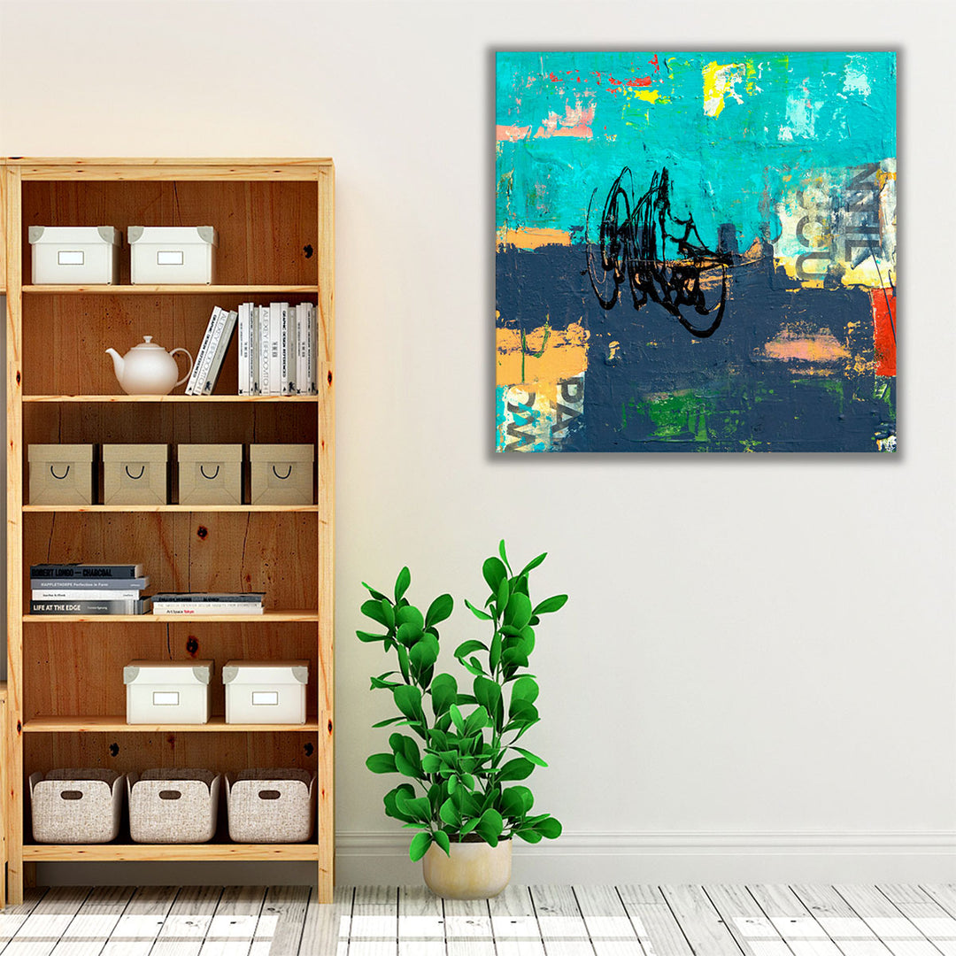 Artistic wall decor for hallway or living space