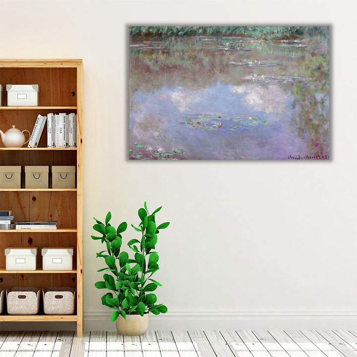 The Water Lily Pond (Clouds), 1903 - Canvas Print Wall Art