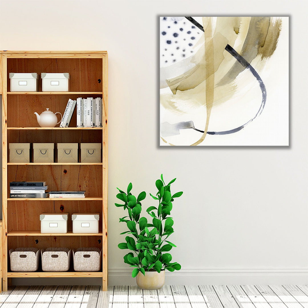 Framed canvas minimal watercolor home décor