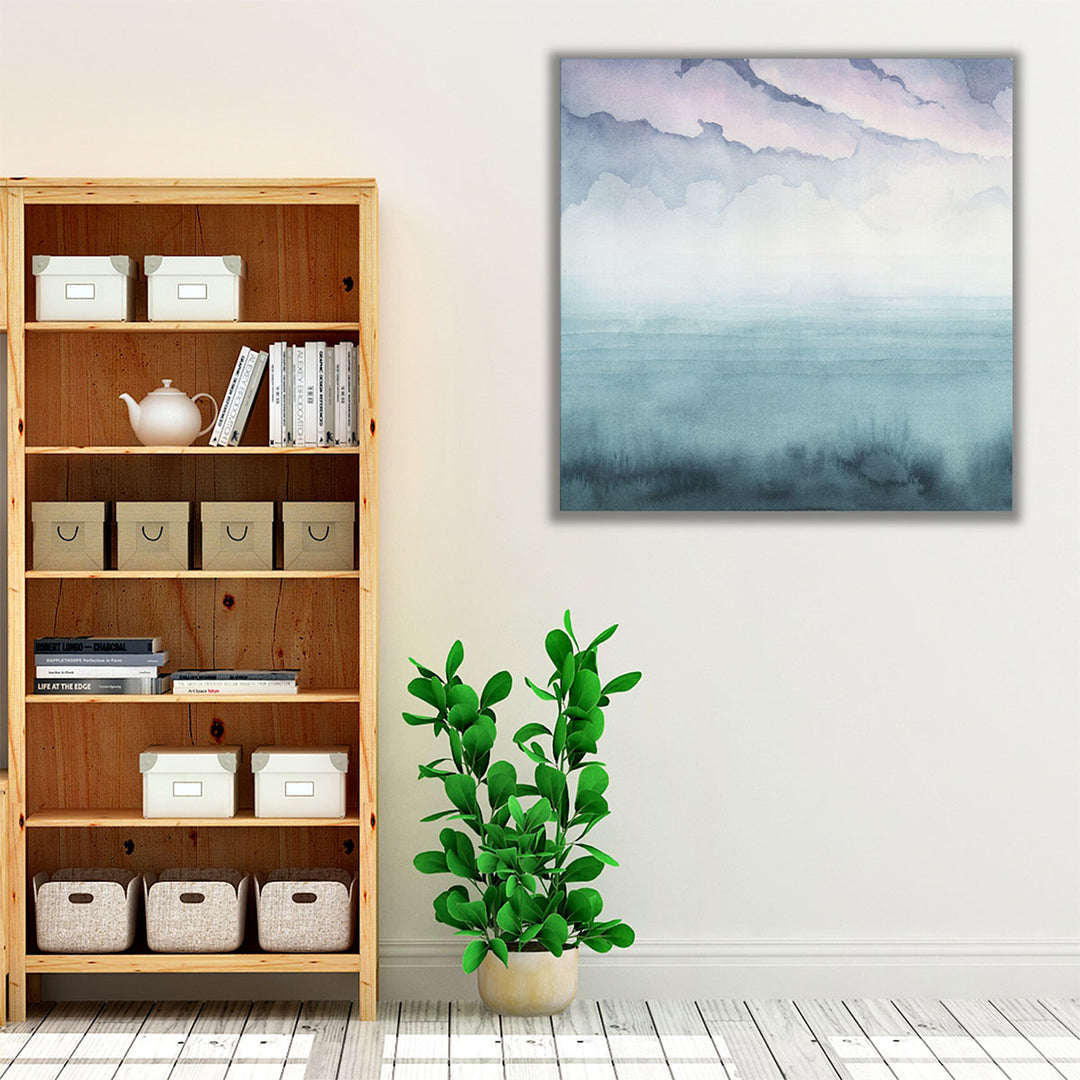 Neutral Home Decor Art – abstract landscape watercolor print