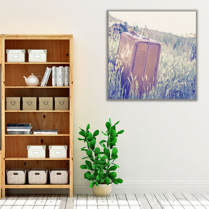 Brown and green living room hallway decor