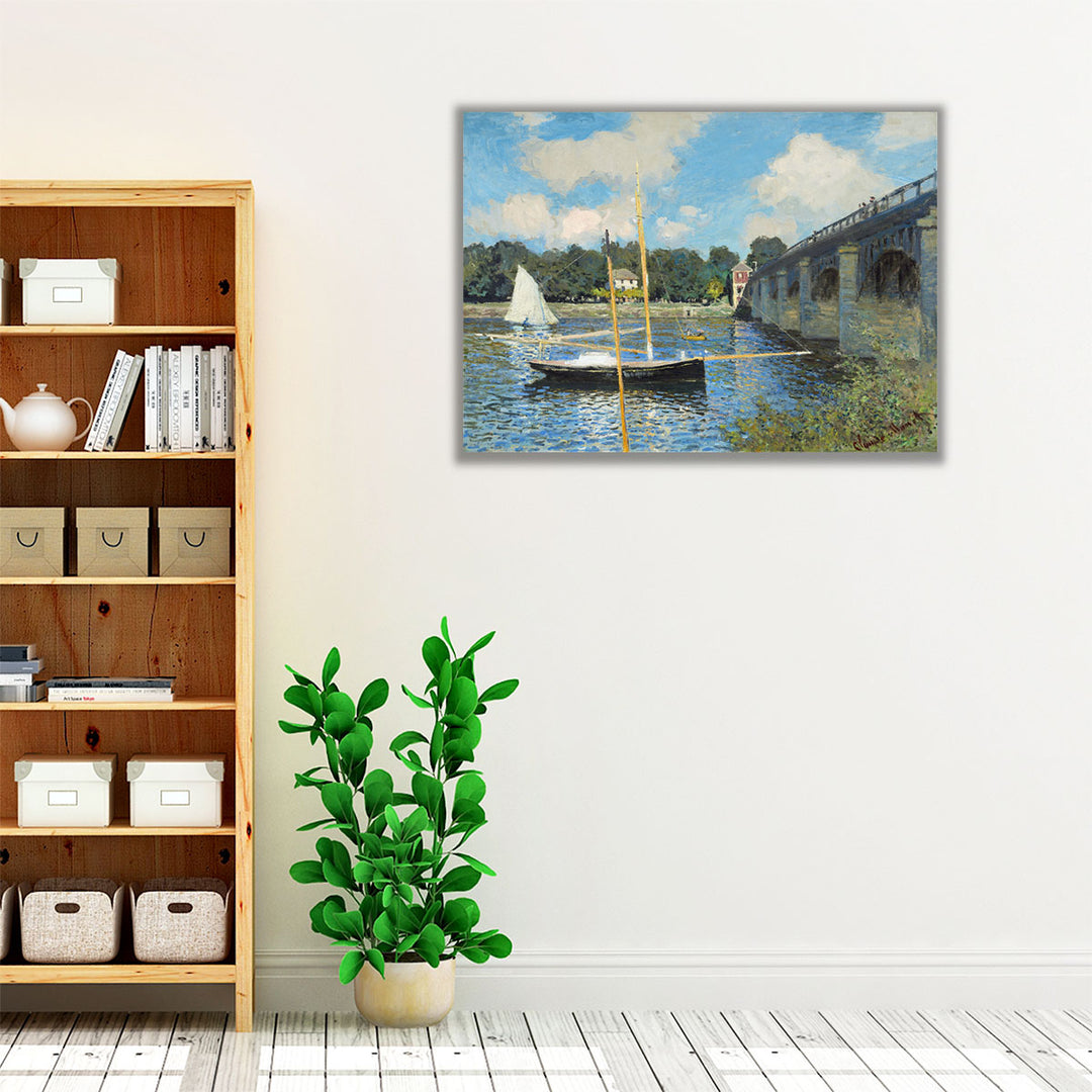 The Bridge at Argenteuil, 1874 - Canvas Print Wall Art