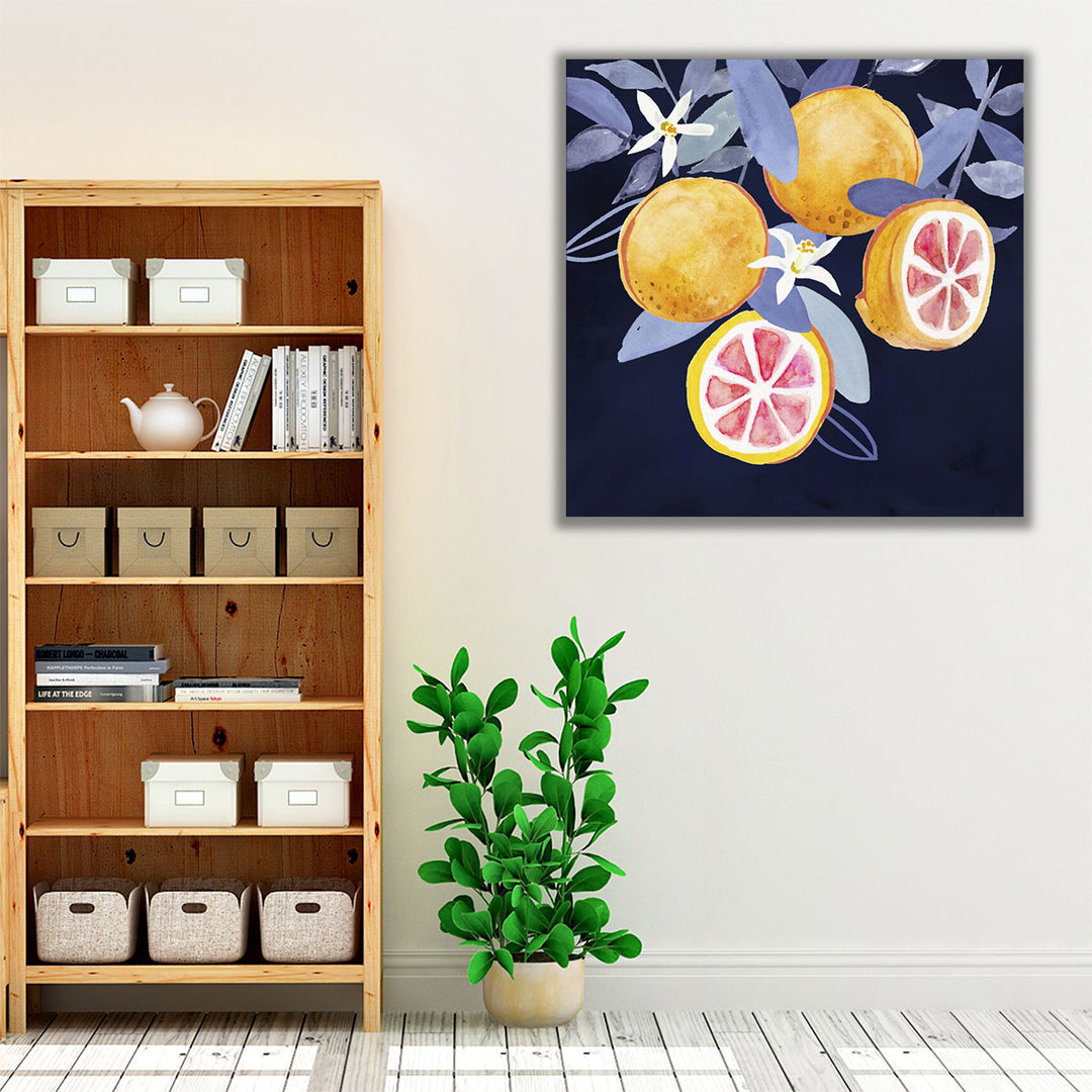 yellow and orange kitchen print – fresh botanical accent