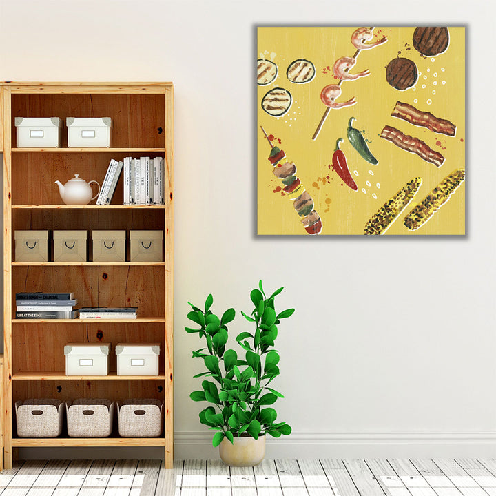 Kitchen Wrapped Canvas – coastal kitchen décor