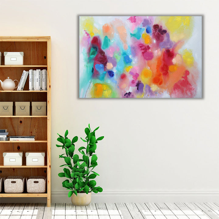 matte paper bold color abstract print