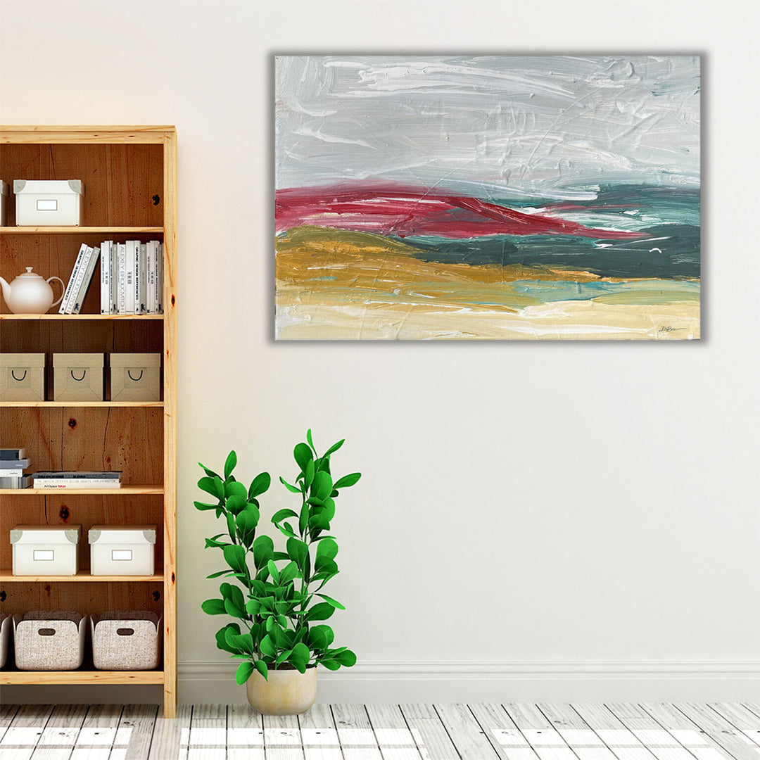 Espresso framed impressionist bedroom print