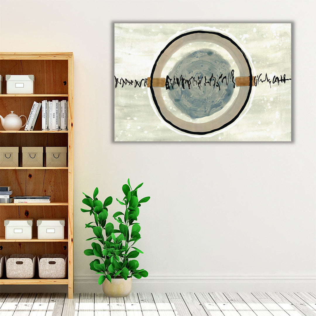 Living room abstract wall décor neutral canvas