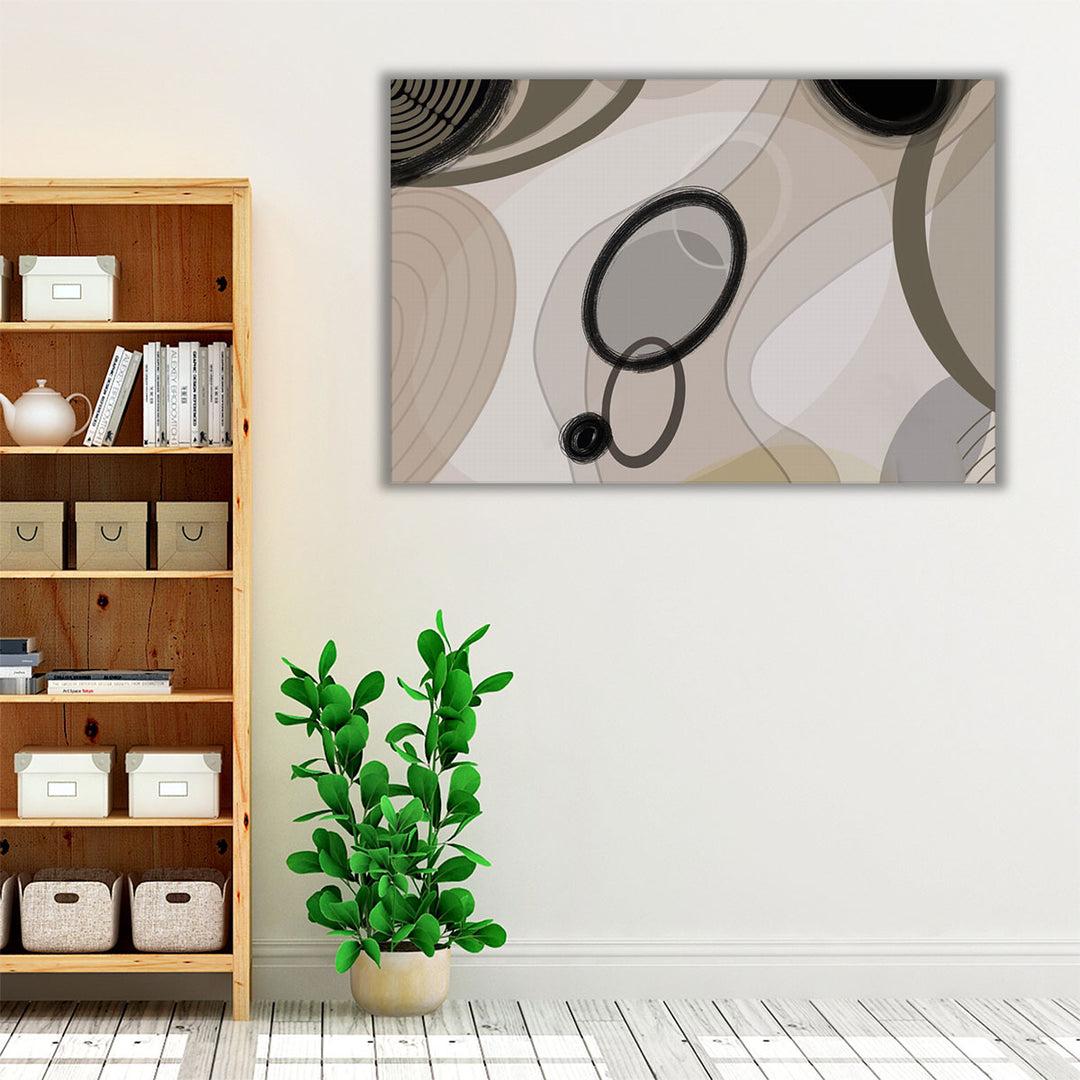 Modern wall art for calming bedroom interior