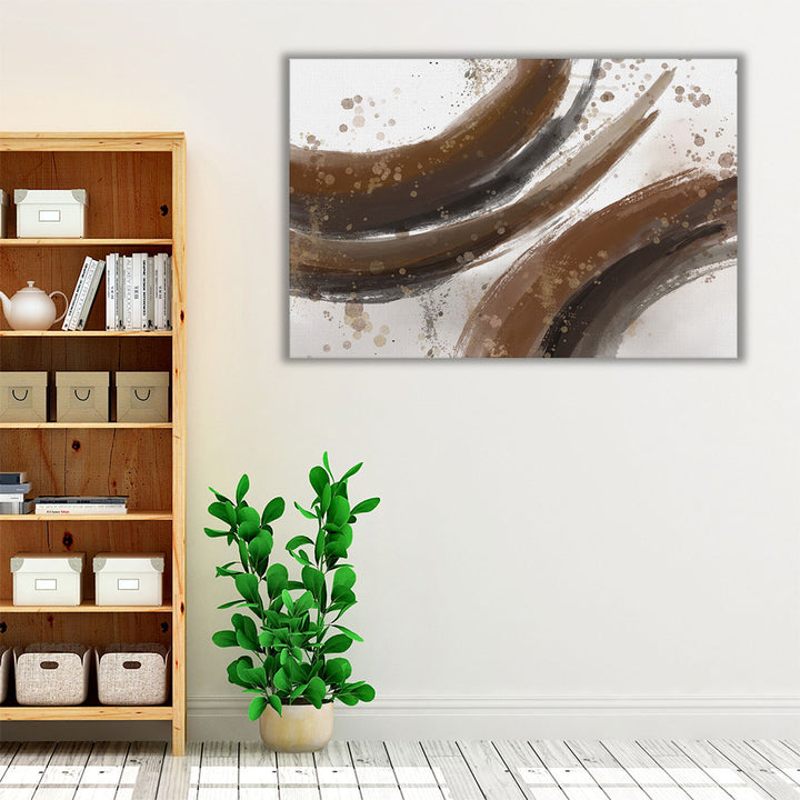 Bedroom canvas brown neutral contemporary decor
