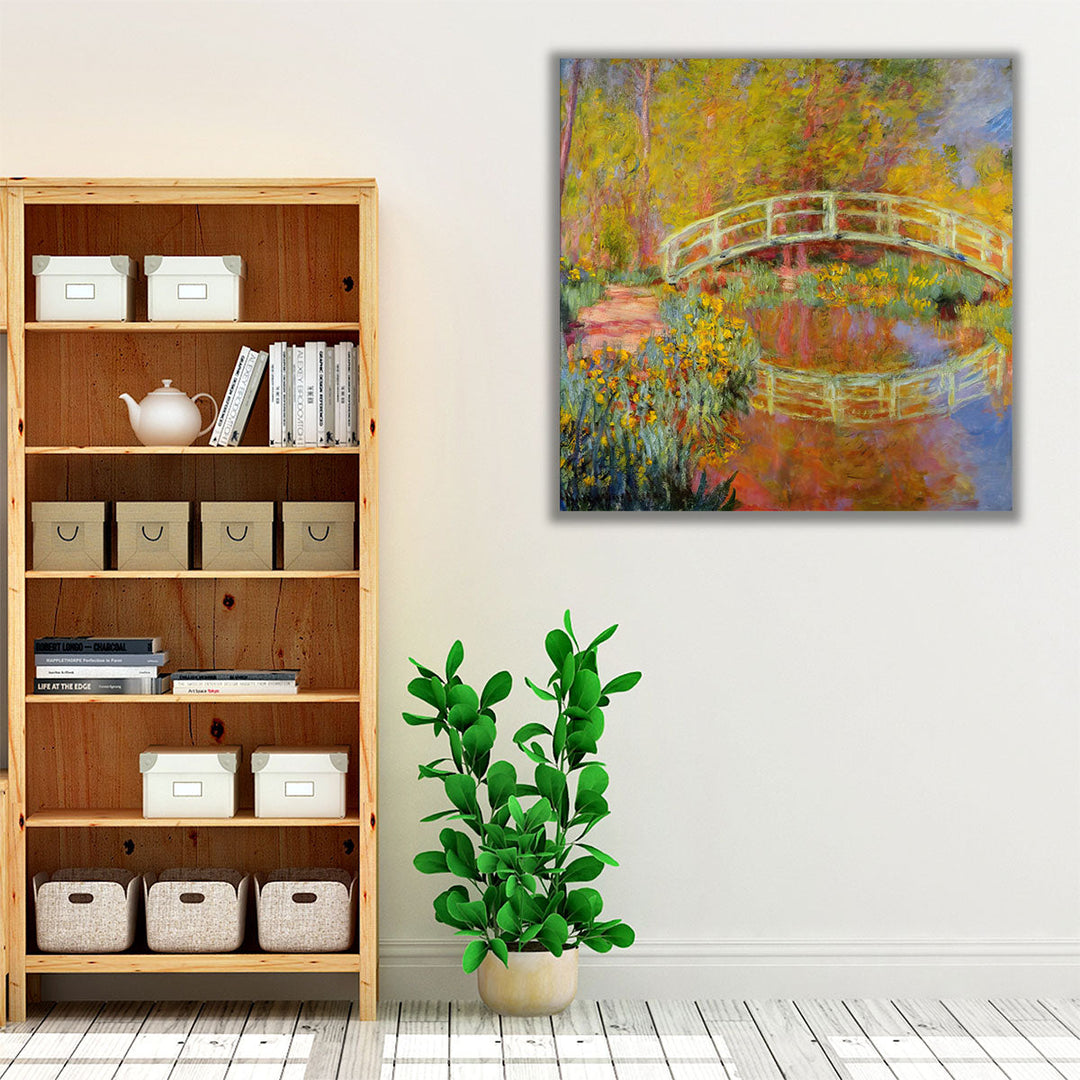 Bedroom décor wrapped canvas botanical art