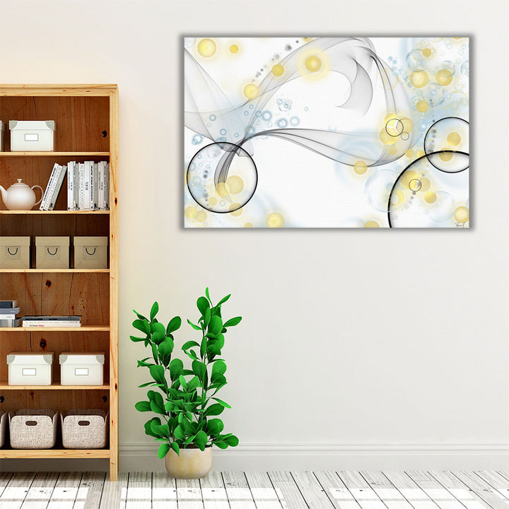 modern abstract print – black brushstrokes on white