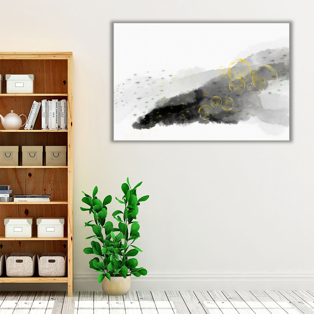 matte paper black and white abstract art