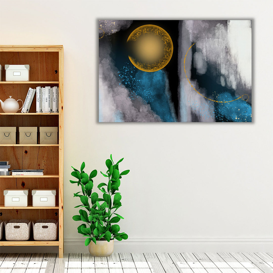 white framed canvas living room decor