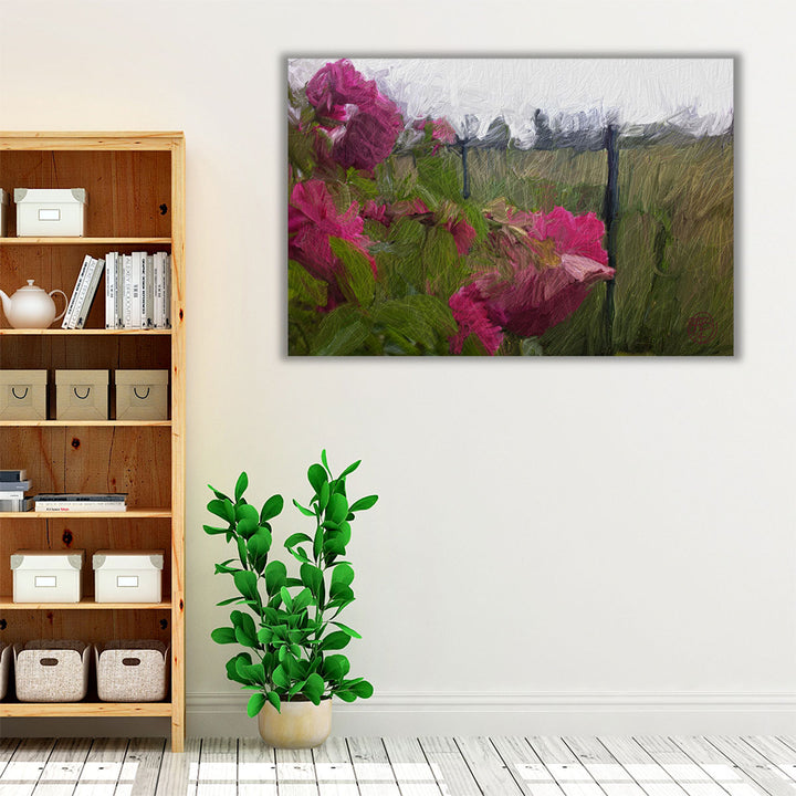 Watercolor botanical art print for living room