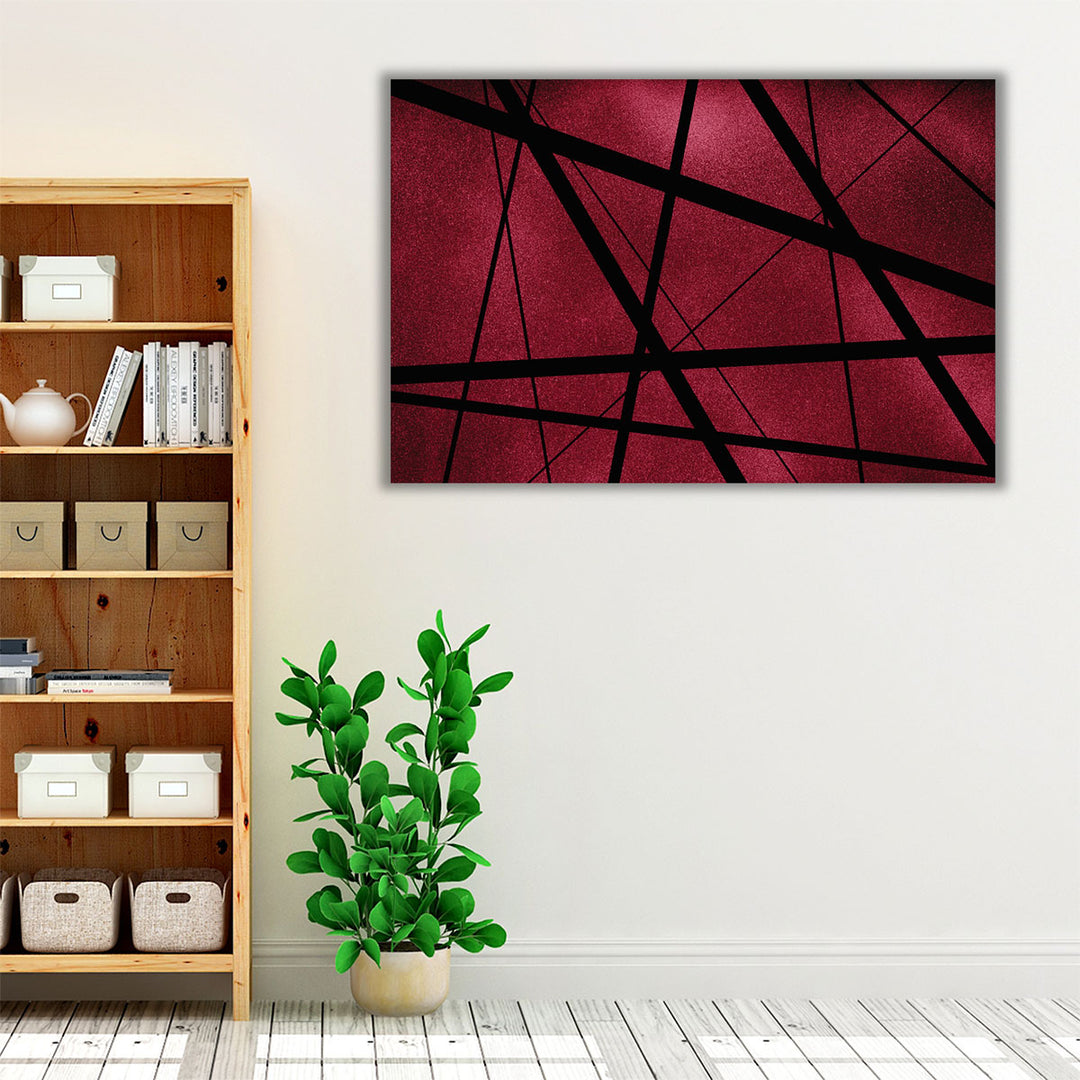 contemporary hallway print – dynamic line abstraction