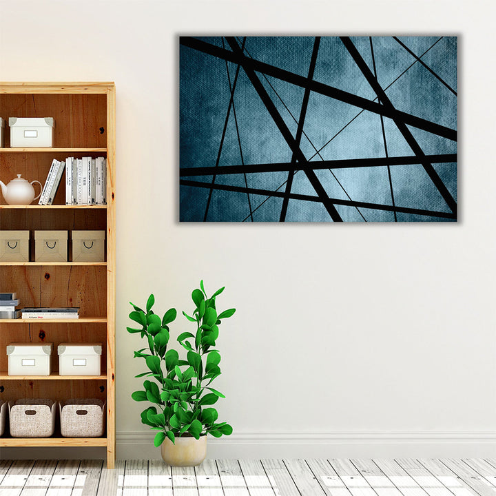 Living room wall art black and white design