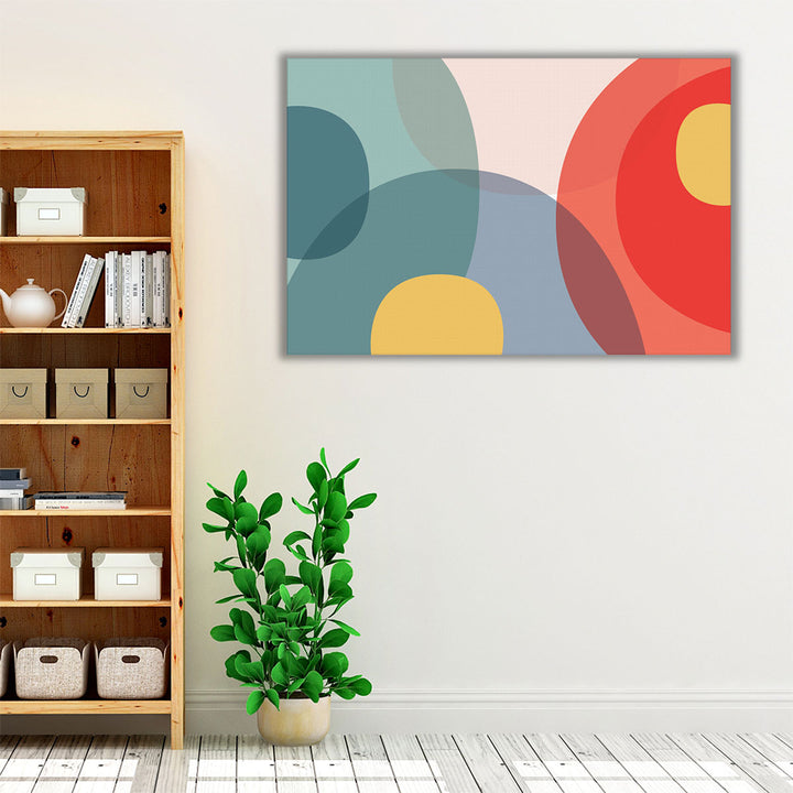 Living Room Blue Abstract Wall Art