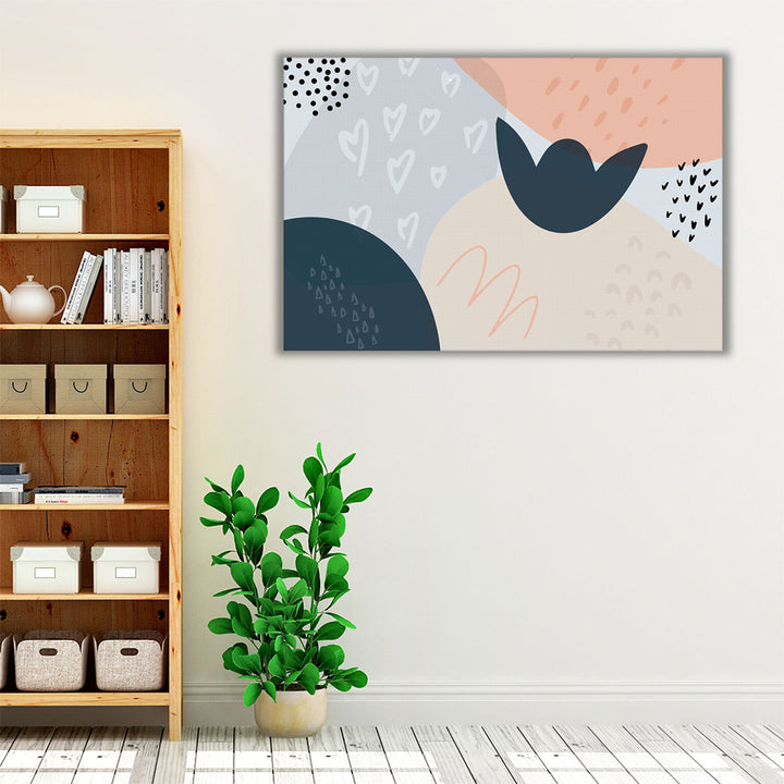 Modern entryway wall art minimalist design