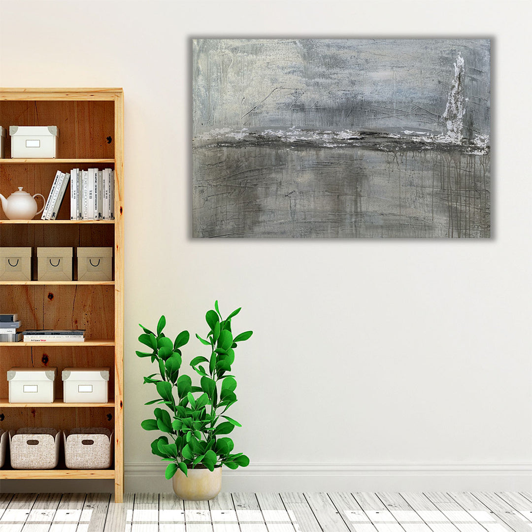 Bedroom wall art minimalist silver decor