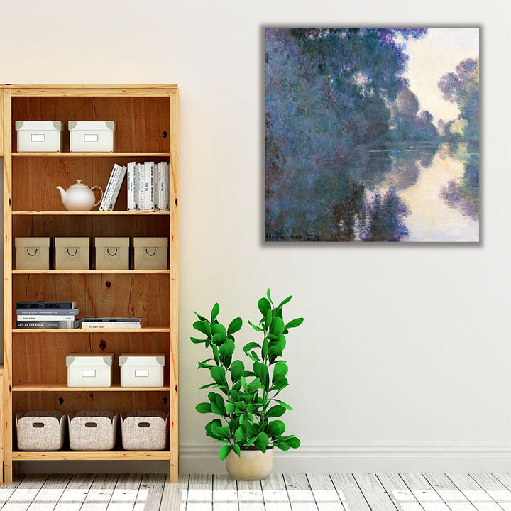 Morning on the Seine near Giverny, 1897 - Canvas Print Wall Art