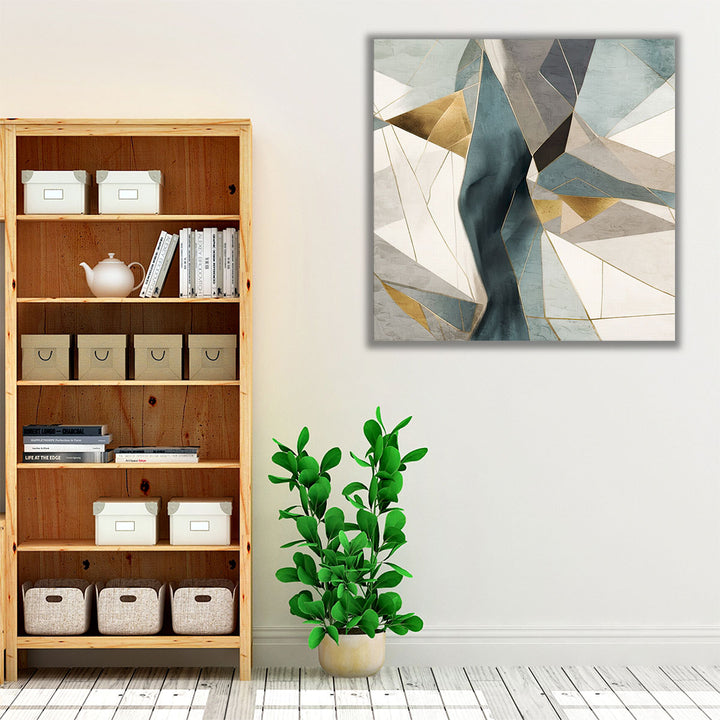 modern interior decor – large format geometric art