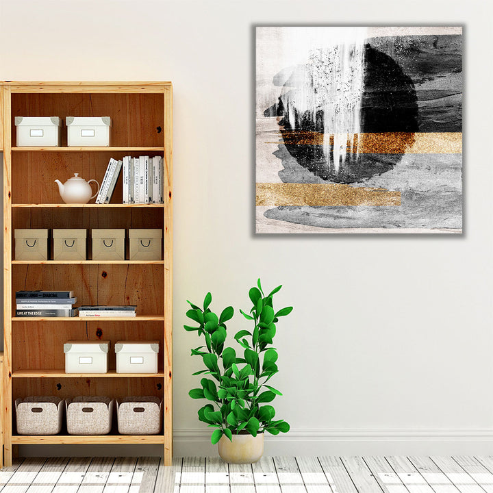 Abstract Canvas Painting bold watercolor brushstrokes