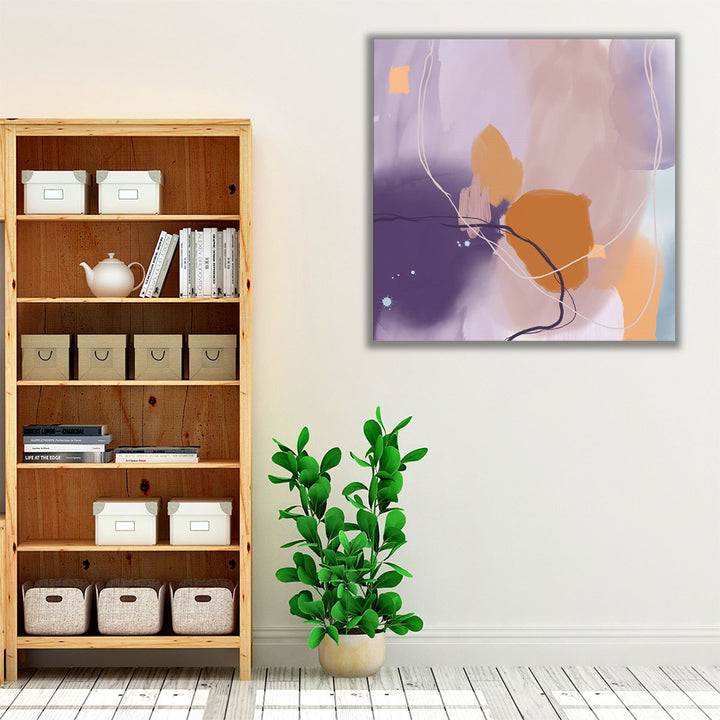 Orange Purple Home Decor Wall Art – bold contemporary print