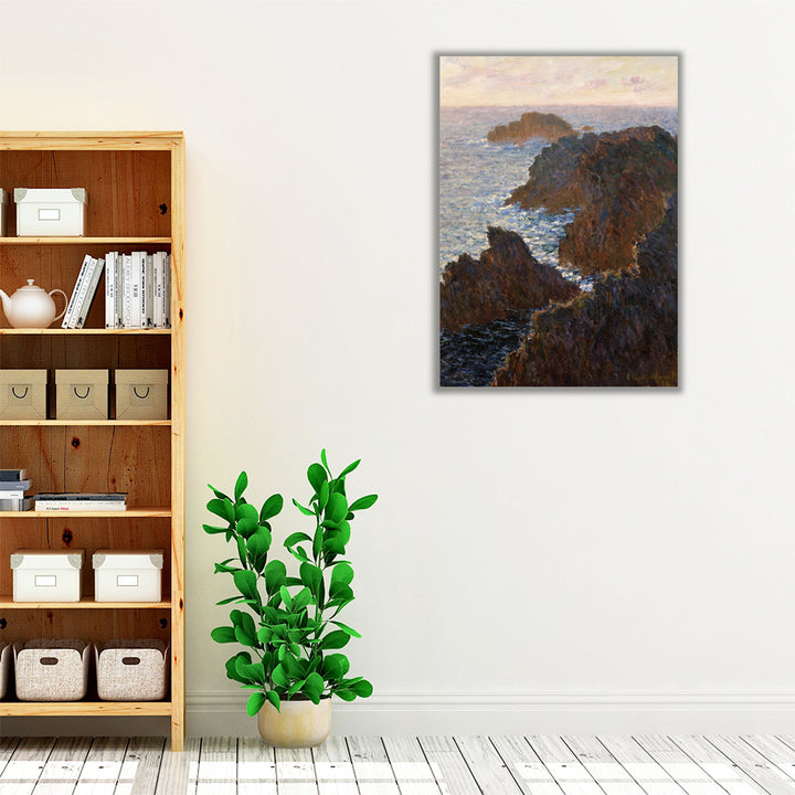 Rocks at Belle-Isle, Port-Domois, 1886 - Canvas Print Wall Art
