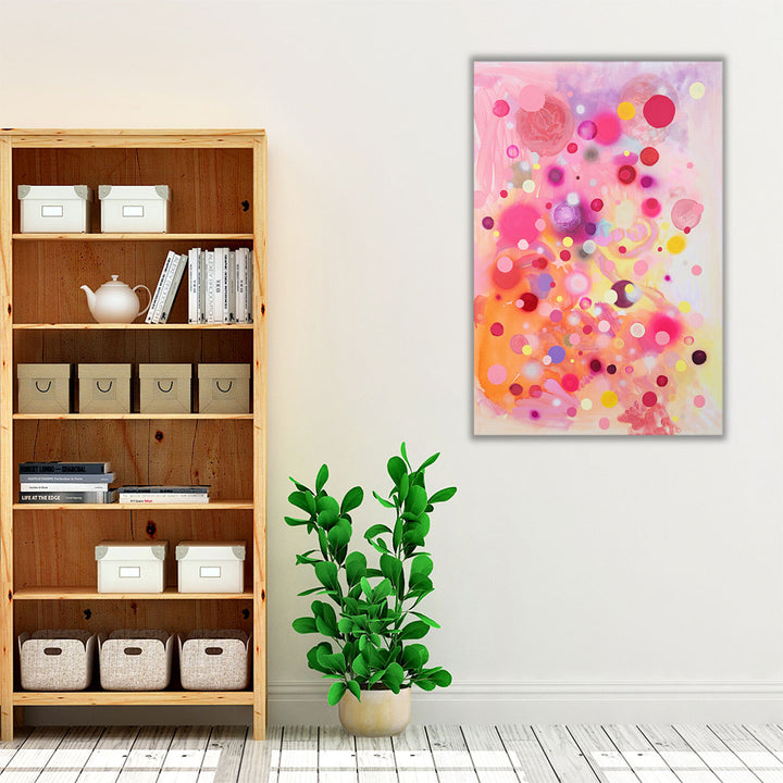 Living room canvas art vibrant color statement