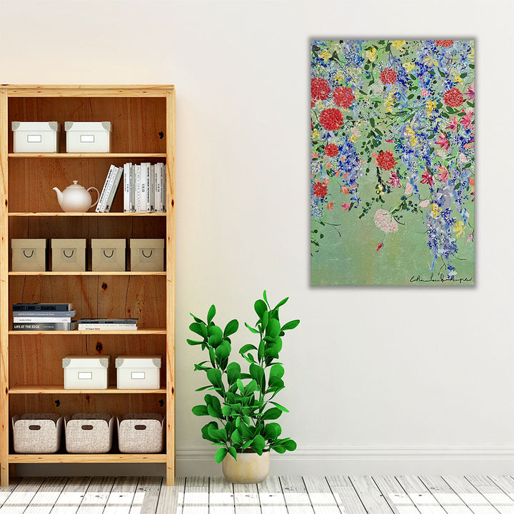 Modern floral artwork for hallway or living room