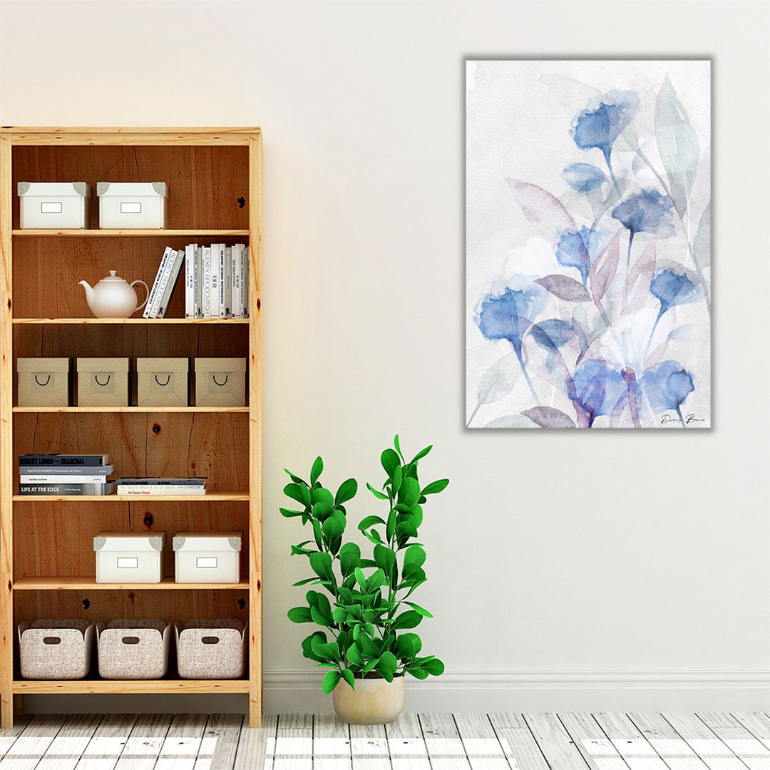 neutral blue décor – serene wall accent