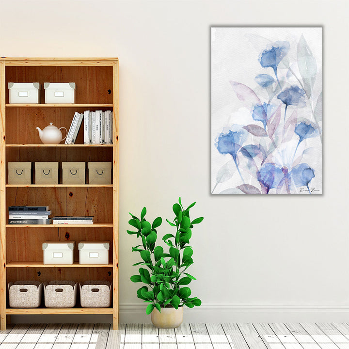 neutral blue décor – serene wall accent