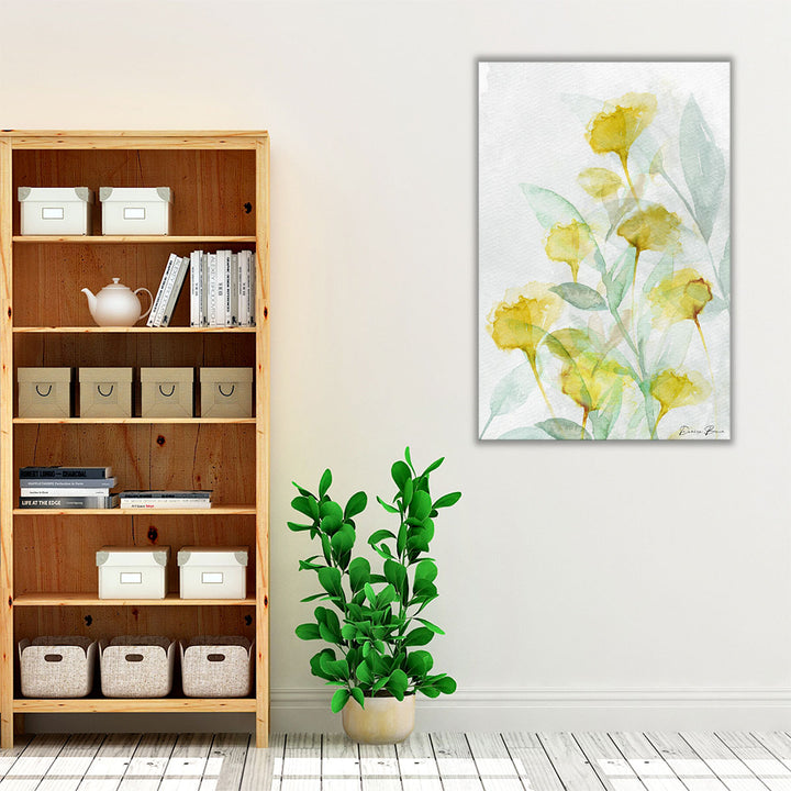 Soft botanical wall art for bedroom or living room