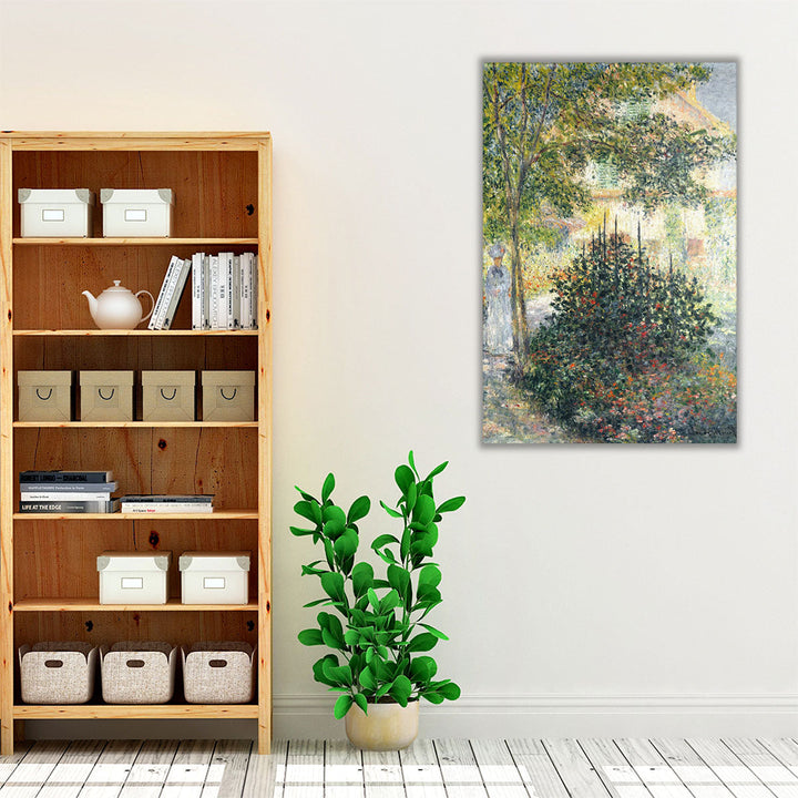 Camille Monet in the Garden at Argenteuil, 1876 - Canvas Print Wall Art