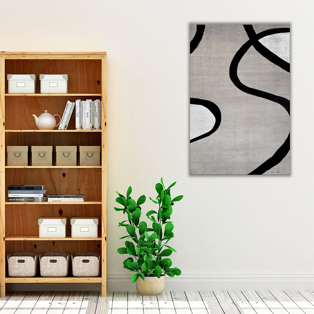 contemporary corridor art – minimalist lines