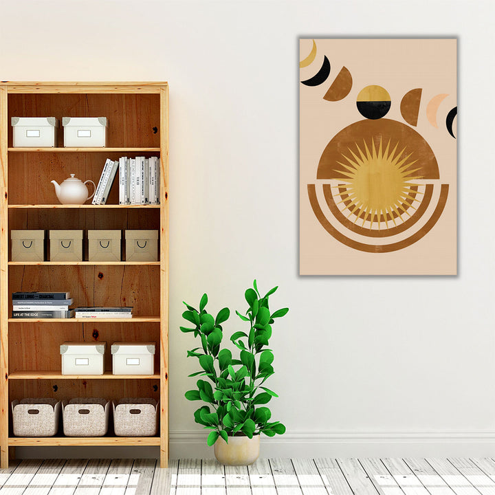 Modern yellow sunrise living room décor